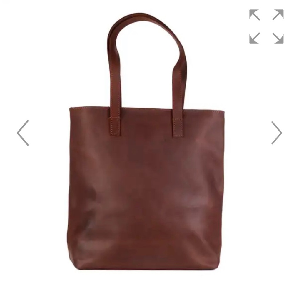 Leather Dark brown Rachel Tote - Picture 1 of 6